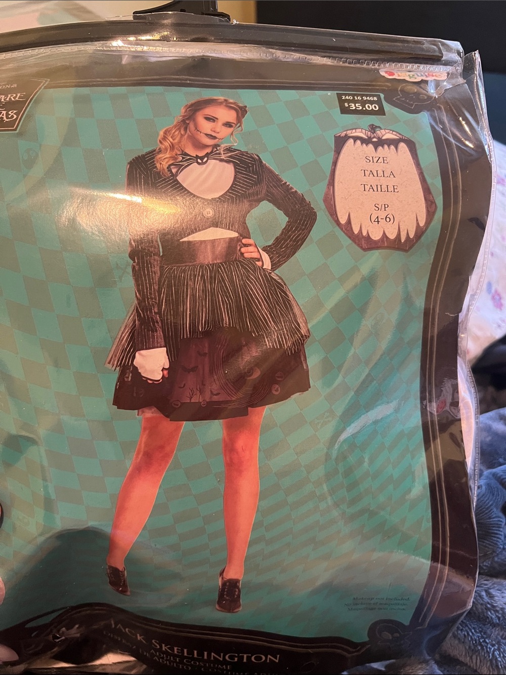 Jack Skellington Women's Black Halloween costume